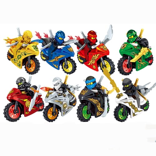 REGAPOG Jouets De Moto pour Enfants, Ensemble De 8 Pièces,Kit d'apprentissage Facile À Construire pour Débutants, Excellent Cadeau pour Les Adolescents (A)