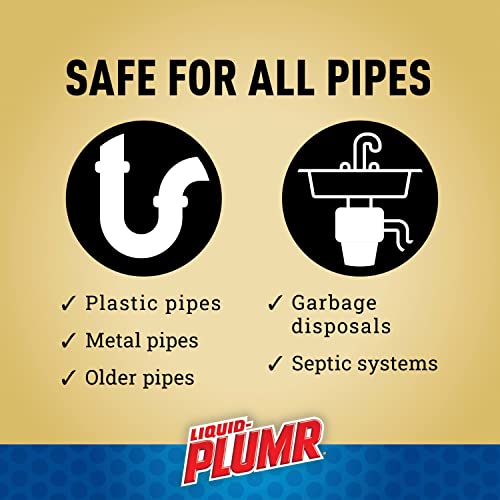 Liquid-Plumr Advanced Action Clog Destroyer Gel, Hair Clog Eliminator, Drain Clog Remover, Liquid Drain Cleaner For Kitchen And Bathroom Use, Safe For All Pipes, 32 Ounces (Pack Of 2) #TOP4