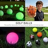 flintronic Funny Golf Balls, 6 Pack Led Golf Balls Glow Golfs Ball, Flashing Glowing Golfs Ball for Night Sports, Night Glow Flash Light Up, Long Lasting Bright Luminous, 6 Colors - Image 7
