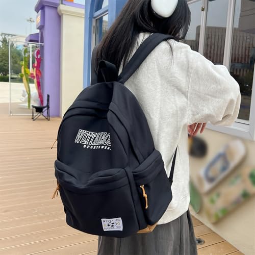 Sac à dos japonais nylon vert étanche à multiples poches grande capacité