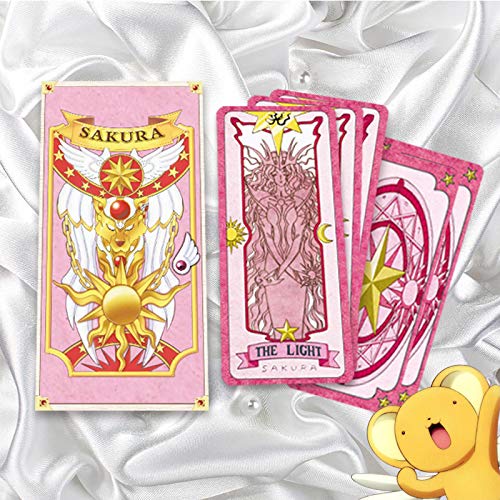 59 Unids/Set Card Captor Sakura Anime Clow Card Adivinación Tarot Cards Cosplay Props Toy Anime Around