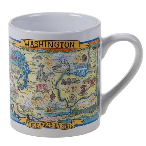 Set de 6 Mugs Jumbo Souvenir Washington 20 oz miniatura 1