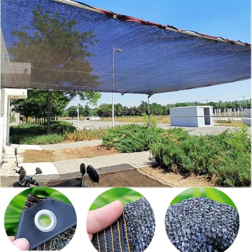 Filet de protection solaire de serre avec œillets en toile noire