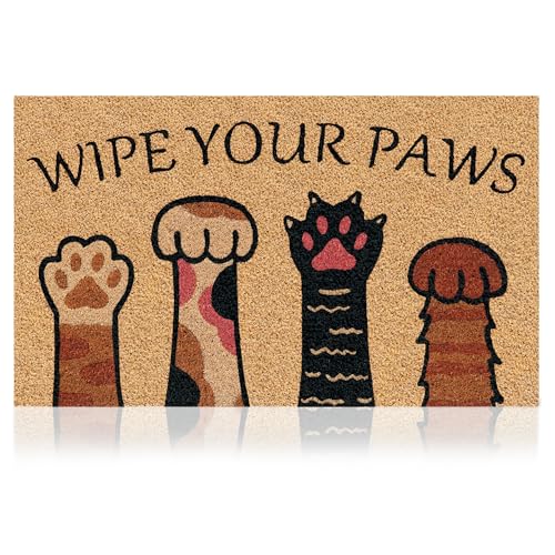 Wipe Your Paws - 17'x29' - Coir Door Mat with Heavy...