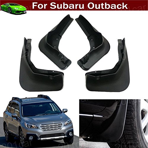 Kaitian 4Pcs Rubber Car Mud Guards Auto Mud Flaps Automotive Splash Guards Mudguards Mudflaps Fender for Subaru Outback 2015 2016 2017 2018 2019 2020 2021