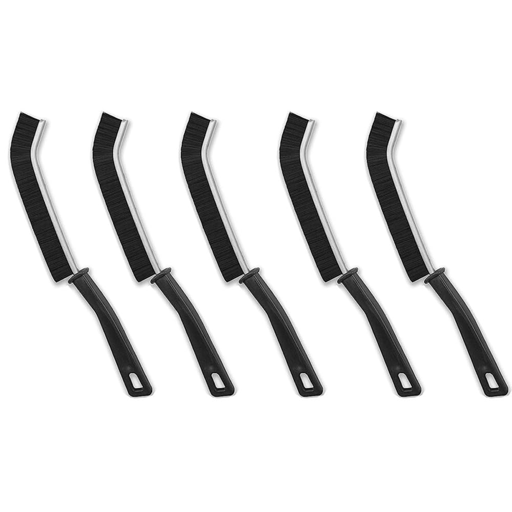 Safwel Black5pcs Gap Cleaning Brush, Crevice Gap Cleaning Brush, Hard-Bristle Tiny Window Door Track Groove Gap Cleaning Scrub Brush, Cleaning Brushes For Home Kitchen Bathroom (Color : )
