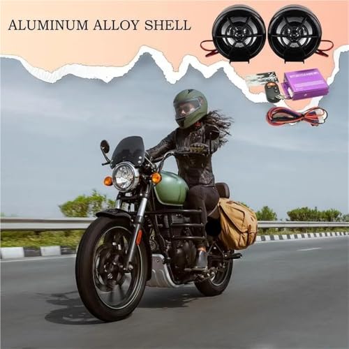 Parlante para manubrio para motocicleta compacto y potente miniatura 4