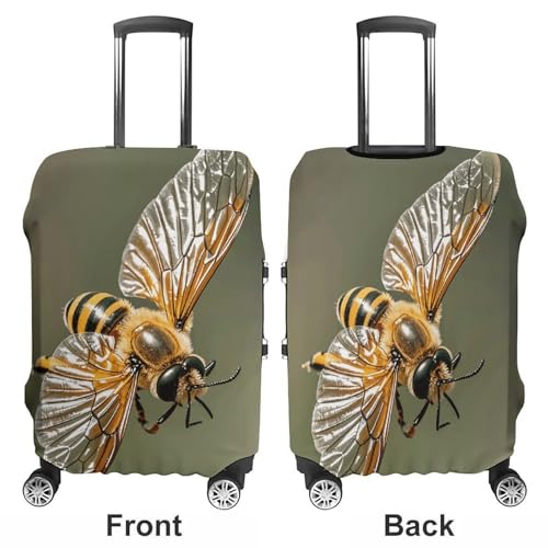 Bee Flying Luggage Cover Elastic Suitcase Protector Case Anti-Scratch Washable Baggage Covers Protector For Traveling, Aircraft Consignment L3