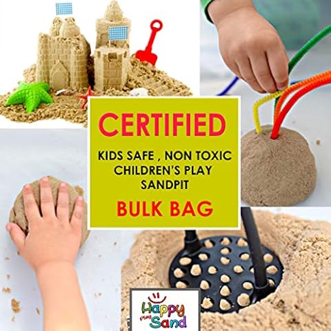 Children's Play Sand Natural Washed & Graded Play Pit Sand Bulk Bag CERTIFIED, tested to BS EN 1177 standard (15KG) Cover
