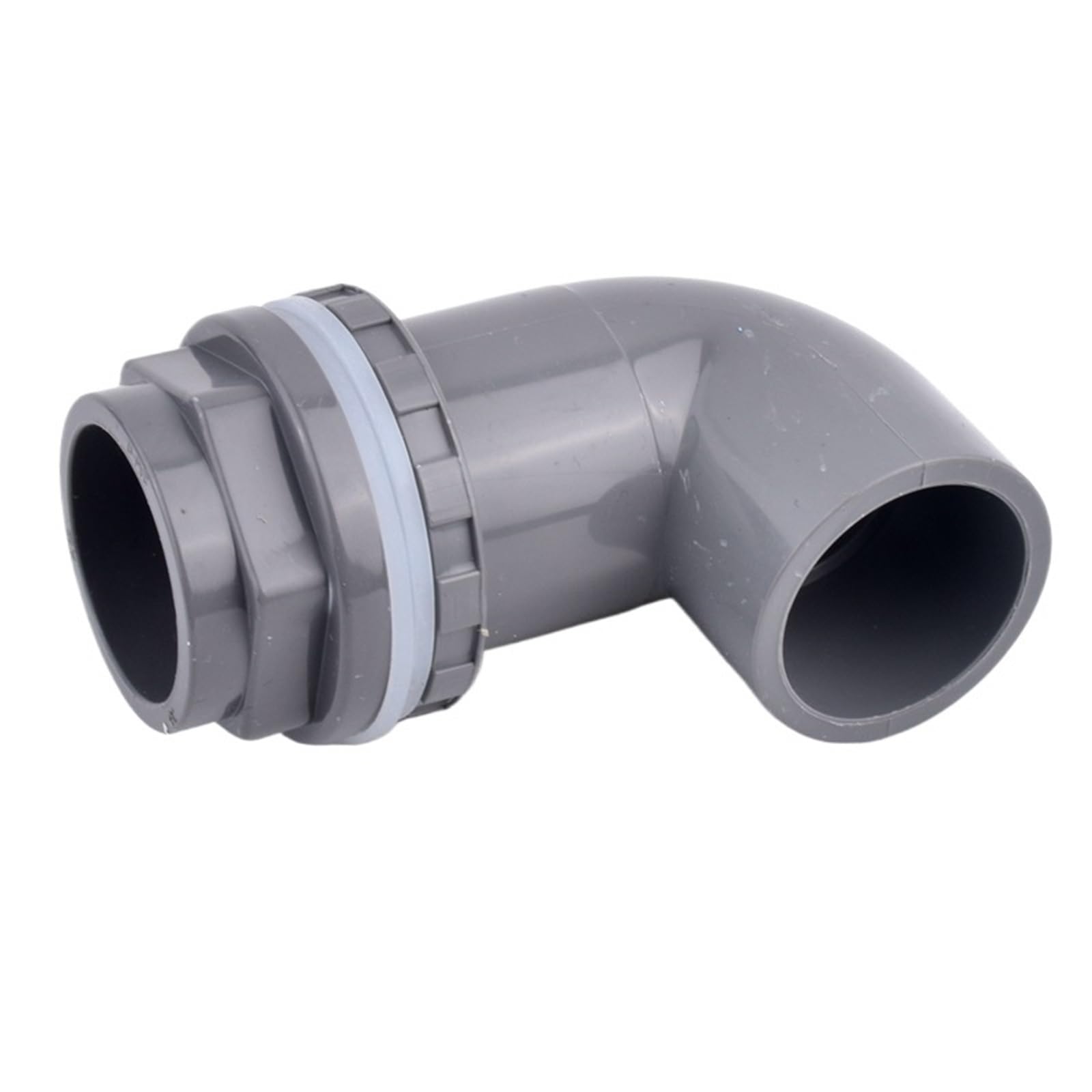 Merriyard Grey Conduit Fittings,Pvc Pipe Elbow Connector Multicolor 20-50Mm I.d For Water Drainage Inlet Aquarium Garden(,I.d 50Mm)