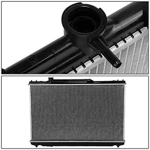 Image of DNA Motoring OEM-RA-1318 1 Row OE Style Aluminum Radiator Compatible with 92-96 Camry 2.2L 4-Cyl AT, 28-1 /8 inch W X 16-3 /4 inch H X 11 /16 inch D, 1-1 /4 inch Inlet, 1-1 /4 inch Outlet