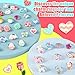 48Pcs Little Girls Jewelry Rings in Box - Adjustable and Colorful! Girl Pretend Play and Dress Up Kids Rings, 4-12 Years Girl Birthday Christmas Gift Ideas Set, 3 4 5 6 7 8 9 10 11 12 Year Girl toys Ring