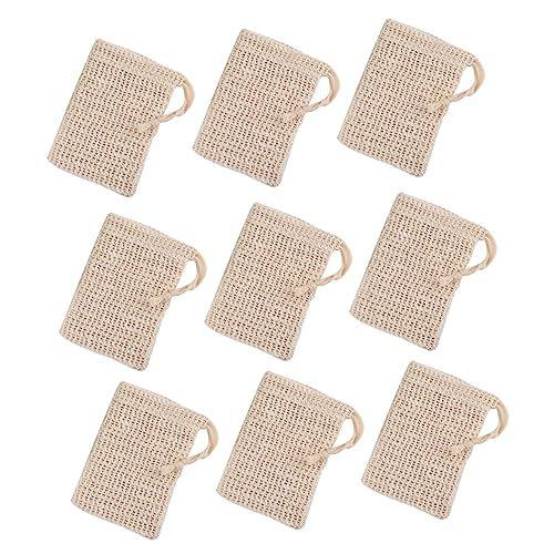 VALICLUD 20 Piezas Soporte De Malla De Jabón Bolsas De Almacenamiento De Jabón Bolsas De Jabón De Sisal Bolsa De Ahorro De Jabón Bolsa De Jabón Hecha a Mano Bolsas De Jabón De Malla Neto