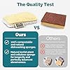 Jungle Culture Eco Sponge Set of 4 • Eco Friendly Natural Dishwashing Sponges • Non-Scratch, Biodegradable & Durable • Double Sided Loofah Kitchen Scourer • Compostable & Reusable Washing Up Sponges #4