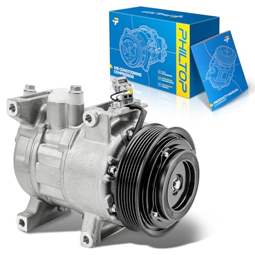 Image of PHILTOP 198375 Air Conditioner AC Compressor with Clutch for Dodge Charger 2014-2023 3.6L,Challenger 2015-2023 3.6L, Chrysler 300 2014-2023 3.6Liter