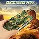 Toyvian Armee Panzer Spielzeug, 14.5 cm lang Panzer Modell Spielzeug, Armeefahrzeuge Spielzeugmodell - Militärpanzer Kinderspielzeug, Geschenke für Weihnachten und Geburtstag
