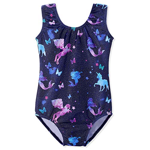 Hoziy U1-577U-DI0O Purple Gymnastics Leotards For Girls Unicorn Size 7-8 7/8 Years Old Activewear cover