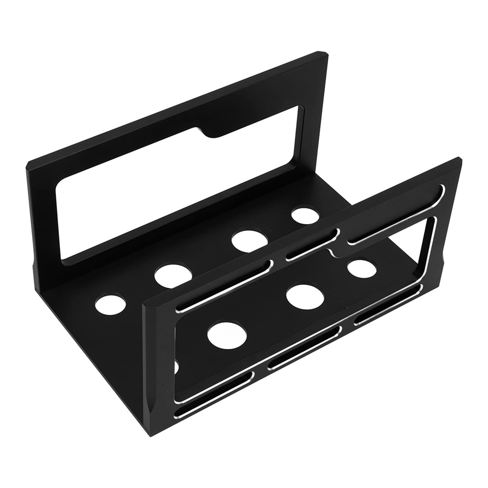 Estación de reparación para Coches RC, Soporte de Trabajo inalámbrico para Coches RC con Plataforma de Montaje de aleación de Aluminio, Soporte de exhibición Estable para Modelos (Negra)