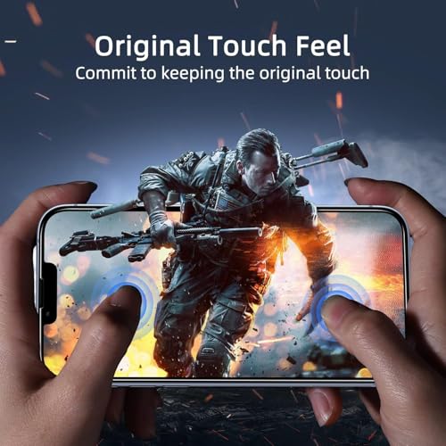 Image of AIBEX Privacy Tempered Glass for Apple iPhone 13 / Apple iPhone 13 Pro /Apple iPhone 14 / Apple iPhone 16E | 9H Hardness | Anti-Spy Screen Guard | Anti-Fingerprint | Edge-to-Edge Privacy Protection
