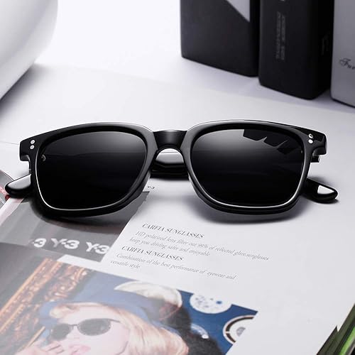 Miniatura 6 de Carfia Chic - Lentes de sol polarizados para mujer, protección UV400, marco de acetato pulido a mano