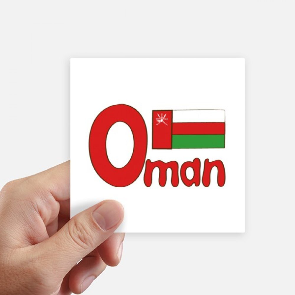 Autocollant Drapeau Oman pour Personnaliser Valise et Ordinateur Portable