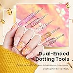 Beetles 31pcs Nail Art Brushes, Dotting Tools, Nail Art Pens, Dust Brush, Striping Liner Fingernail Drawing Pens with Palette Holder All in One for Starter Manicure Design Set - Image 3