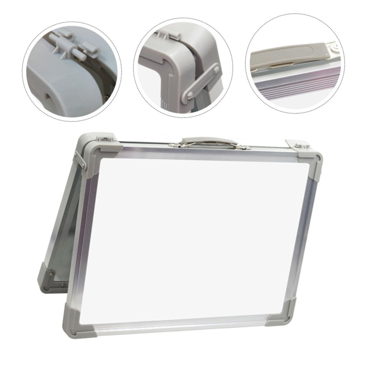 MAGICLULU Lavagna Magnetica Pieghevole Bifacciale da Tavolo Lavagnetta Portatile con Supporto Stabile per Scuola Ufficio e Casa per Scrivere e Disegnare