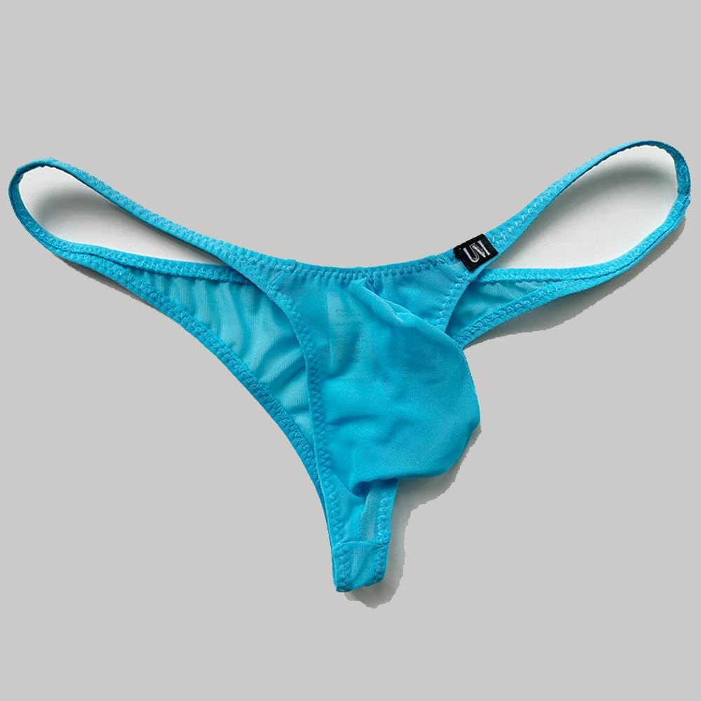 COMLIFE Men's Low Rise Sexy G-string Panties See Through Mesh Thongs Bulge Pouch T Back Thongs - Image 4