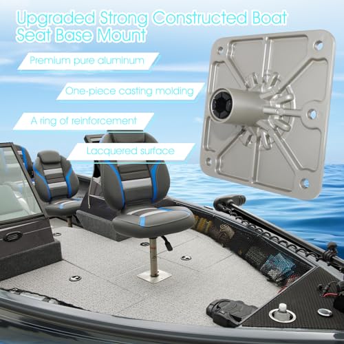 image for CLLOMAGY Boat Seat Base Mount Boat Seat Pedestal Base Mount Plate for 