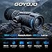 GOYOJO GRL325 Thermal Riflescope for Hunting, 384x288 Thermal Imaging Scope with High Sensitivity 25mm Optics Night Vision Rifle Scope, 3-12X Magnification, 55Hz RAV & IP65 Waterproof
