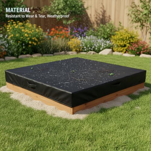 Housse de bac à sable étanche en tissu Oxford 420D robuste - 2