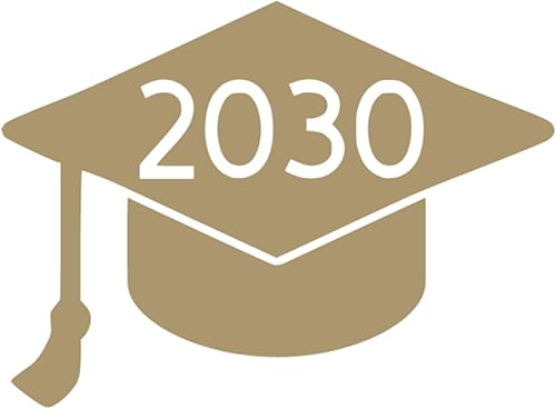 2030 Graduation Cap Iron On Decal, Heat Transfer Patch, HTV Graphic Class of 2030 Tshirt Sticker, DIY Crafts, Pick Size Color, Iron-On Almost