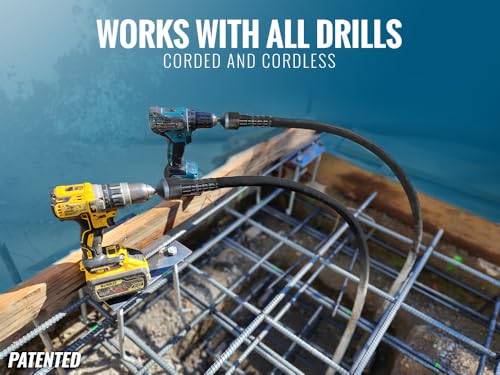 TEMCo Cordless Concrete Vibrating Tool, Drill-powered Concrete Vibrator - Image 3