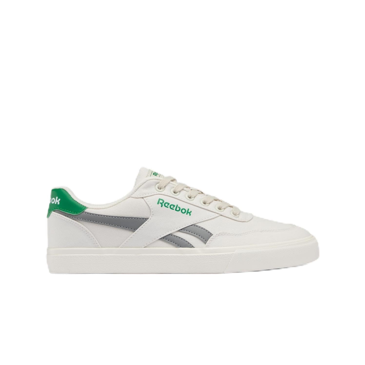 Reebok Men's Court Advance Vulc Trainers, Pure Grey 1/Glen Green/Pure Grey 4, 40.5 EU