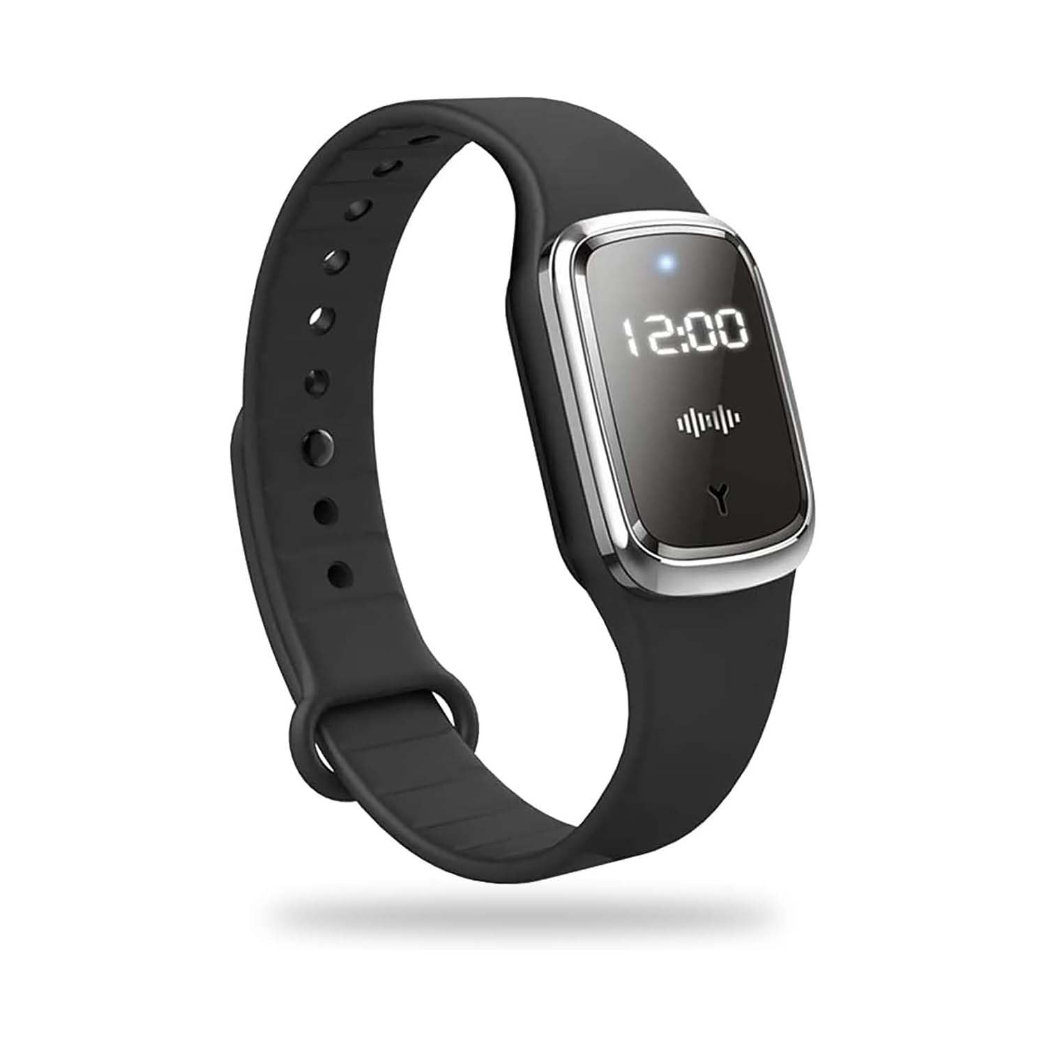 Mosquito Repellent Wristbands, Waterproof Ultrasonic USB Rechargeable Mosquito Watch for Indoor and Outdoor Use for Adults and Children (Black)