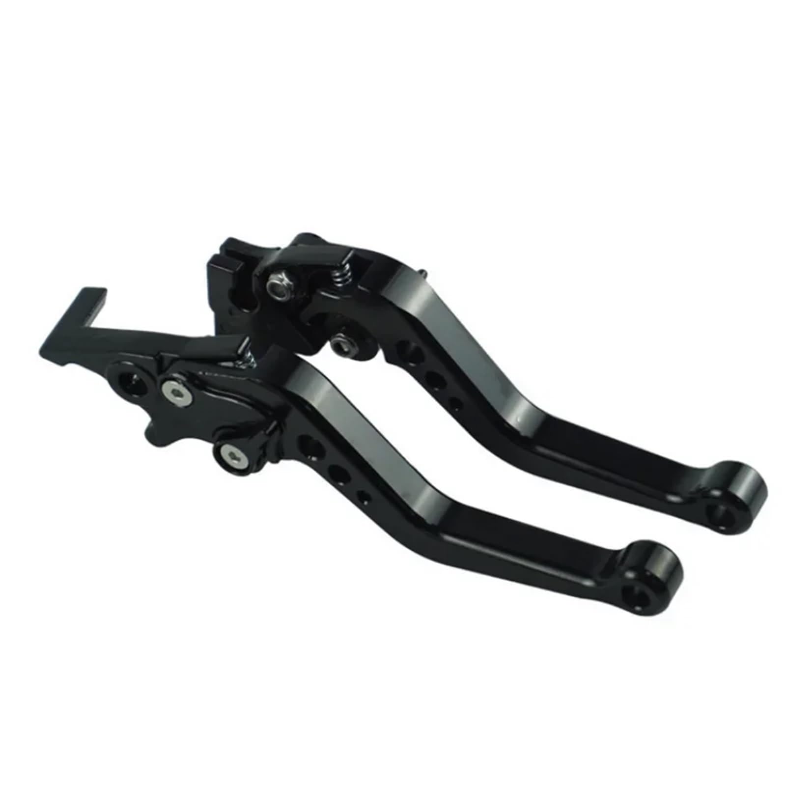 Ouvecr Black Motorbike Brake Levers Cnc Motorcycle Brake Clutch Lever Handle Alloy Motorbike Modification Universal Fit Drum(Black)
