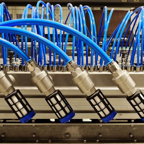 PATIKIL Kunststoff Pneumatischer Luftschalldämpfer G 3/8 2 Stück Luftleitung Kompressor Abgasfitting Magnetventil Schalldämpfer Baffle Pneumatische Schalldämpfer Für Zylinder Öltanks Grau