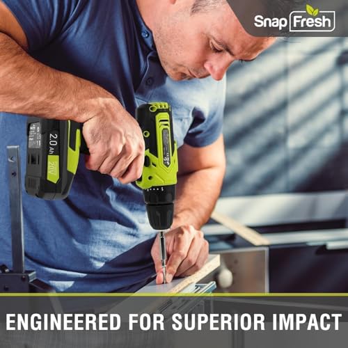 SnapFresh 20V Cordless Drill Set - image 5