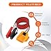 SWPHRT Car Jumper Cables Adapter with Alligator Clips, 6FT 12AWG Heavy Duty Automotive Battery Jumper Cables, Vehicle Booster Cable Power Tool Line, Universal for SUV RV Truck (Yellow)