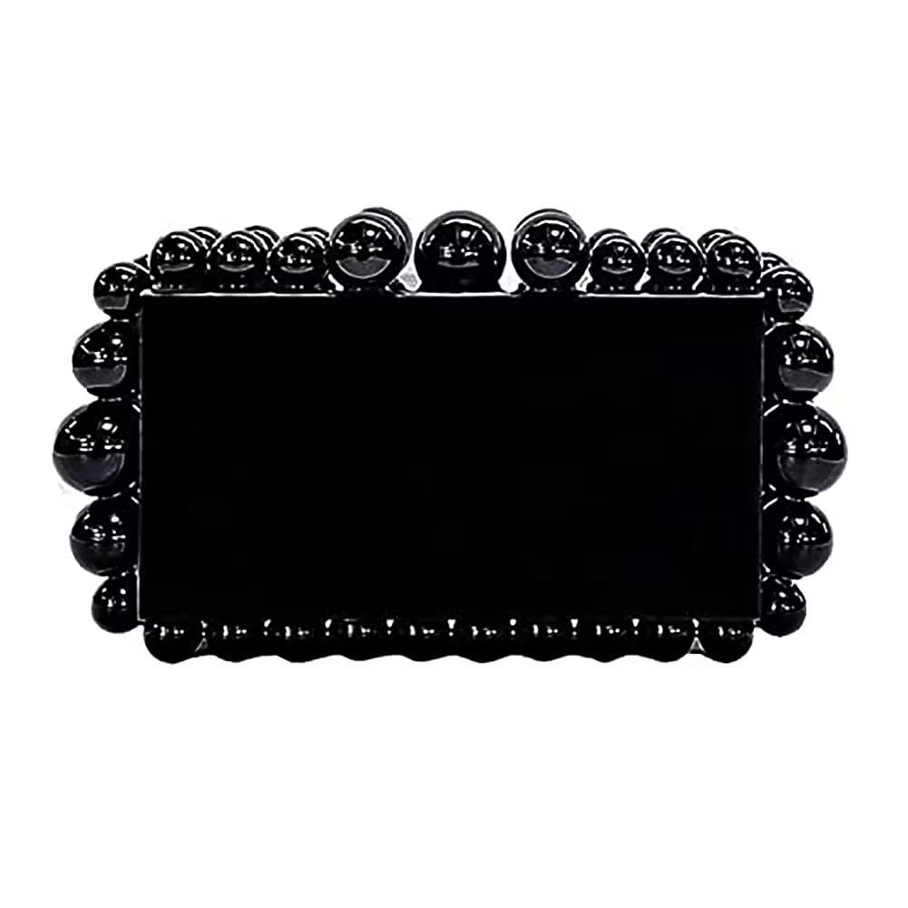 CUXVA Acrylic Evening Clutch Bag for Women Glitter Marble Purse Handbag for Wedding Cocktail Party Prom