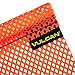 VULCAN Safety Flag with Dowel - Bright Orange - Jersey Mesh Construction - 18 Inch x 18 Inch - 4 Pack