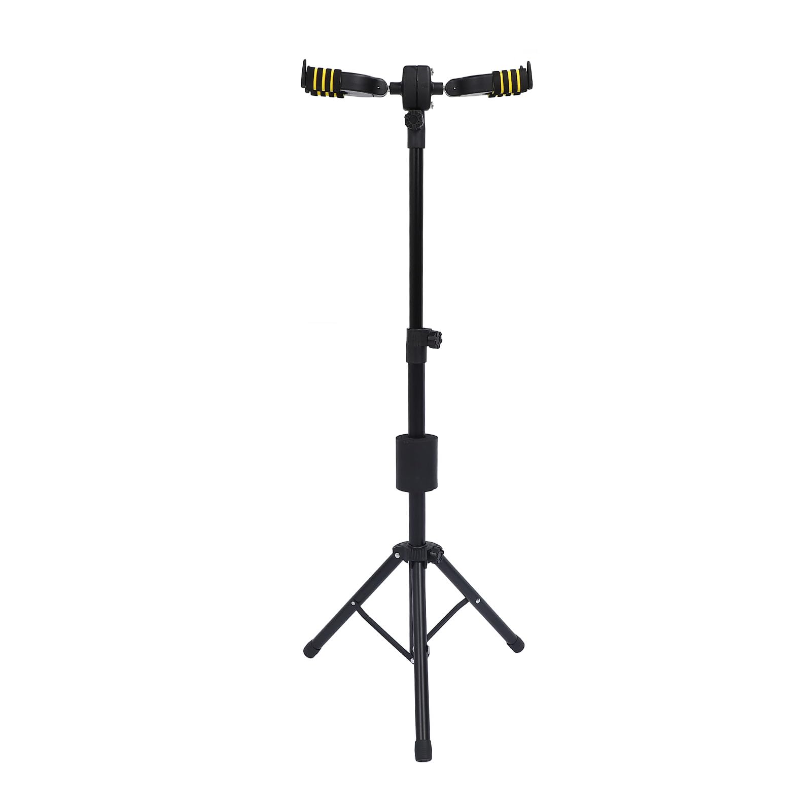 Gitarrenständer, Dual-Gitarrenständer, Auto-Lock-Gitarrenständer, Rutschfester Doppel-Gitarrenhalter für Akustische E-Gitarre, Bass-Ukulele