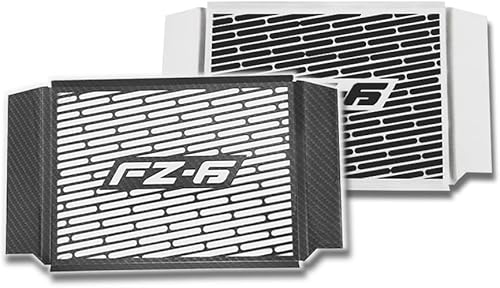 Vista 5 de Rejilla de radiador de motocicleta, protector de rejilla de radiador de motocicleta, cubierta de metal negro para modelos Y&AMAHA FZ6 FZ 6 FAZER