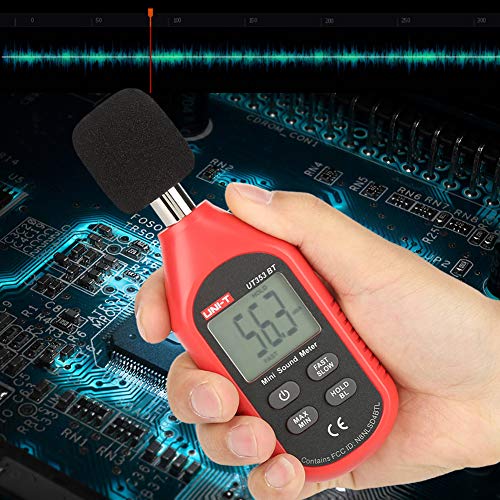 Decibel Meter,Uni-T Ut353Bt Sound Level Meter Digital Bluetooth Noise Meter Tester 30-130Db Monitoring Sound Classroom Noise Meter #TOP3