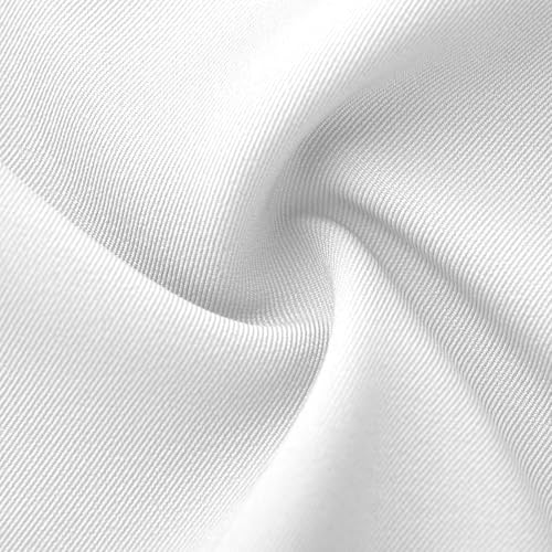 Women's Ruched 3/4 Sleeve Suit Jackets Dressy Casual Blazer Slim Fit Jacket Padded Shoulder Pockets Fully Lined Suit White