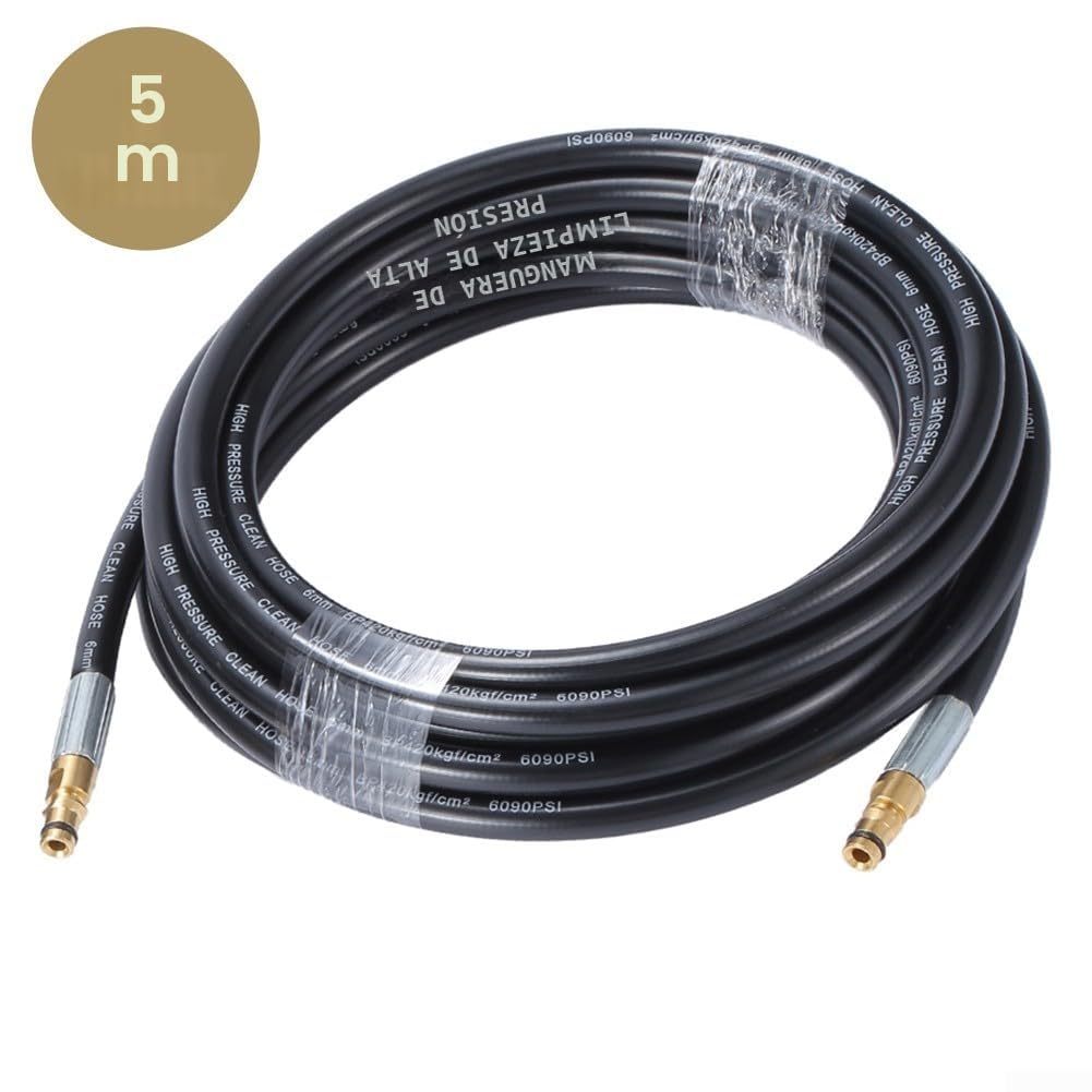 Manguera de repuesto de alta presión, para Kärcher K2-K7 2.643-585.0, extensión de conexión rápida y sin esfuerzo, para accesorios de uso prolongado (5 m)