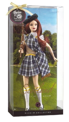 Muñeca Barbie Dolls Of The World Scotland miniatura 3