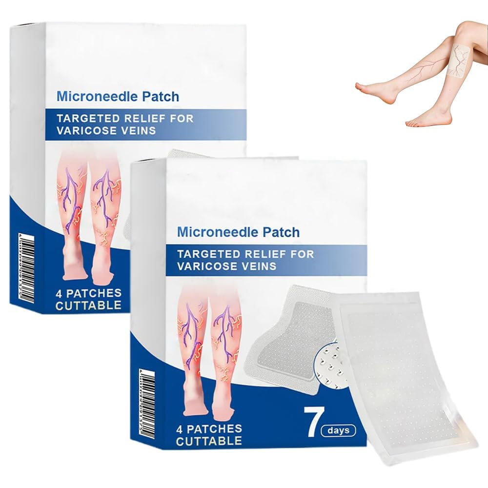Cerotto a microaghi VeinTarget, 2026 Trattamento avanzato per le vene varicose delle gambe, cerotto per le vene, trattamento naturale per le gambe adatto a tutti i tipi di pelle (2pcs)