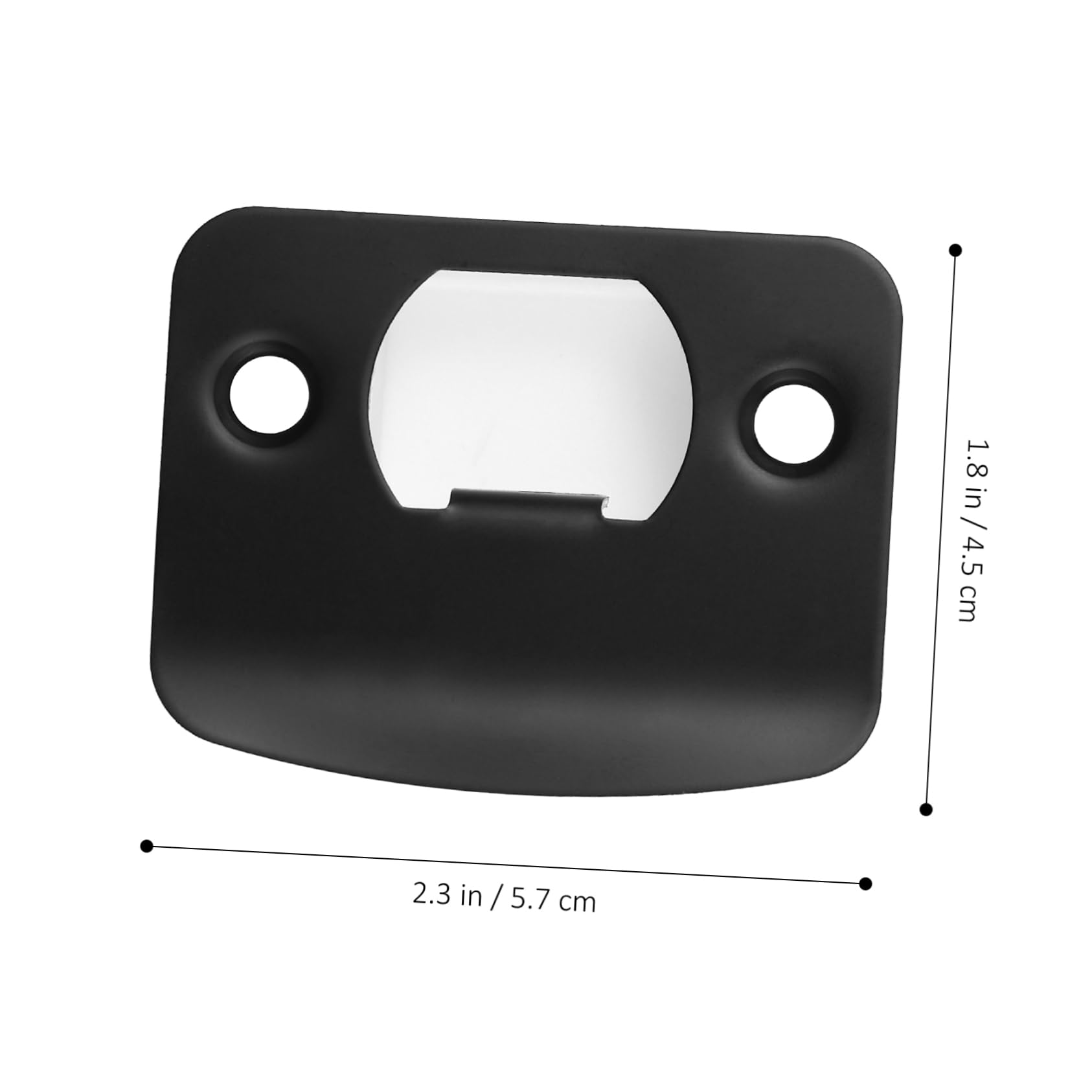 DOITOOL 4 Ensembles Guide De Serrure De Porte Plaques De Verrouillage Gâche De Sécurité Plaque De Recouvrement Pour Pêne Dormant Plaque De Renfort De Porte Plaques De Porte 4 Pièces * 4