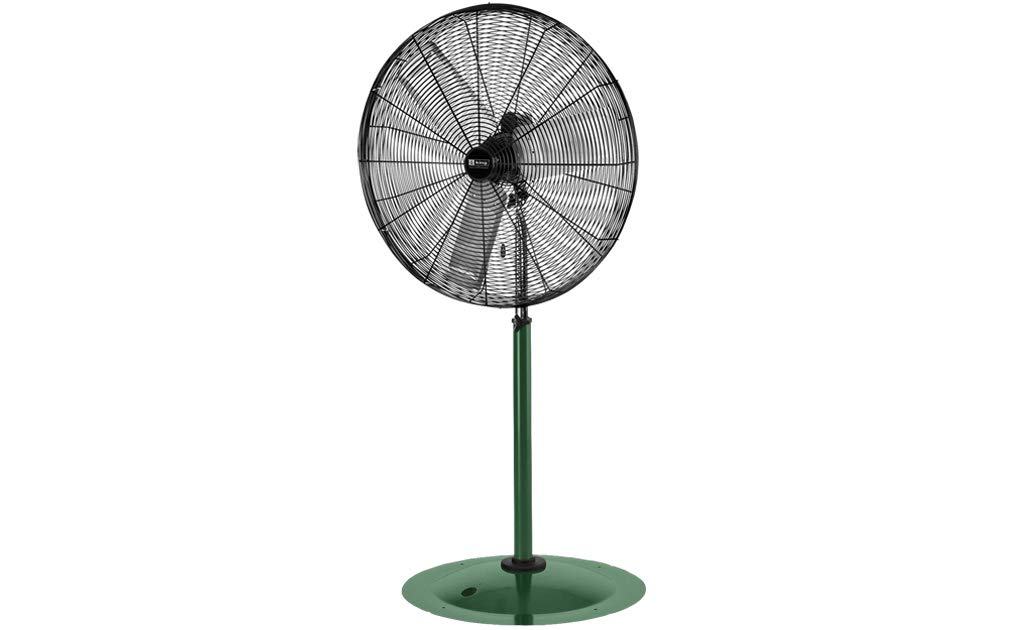 KING PFO-30 Commercial Outdoor Rated Oscillating Air Circulator Fan w/Pedestal Base, 8200 CFM, 30"